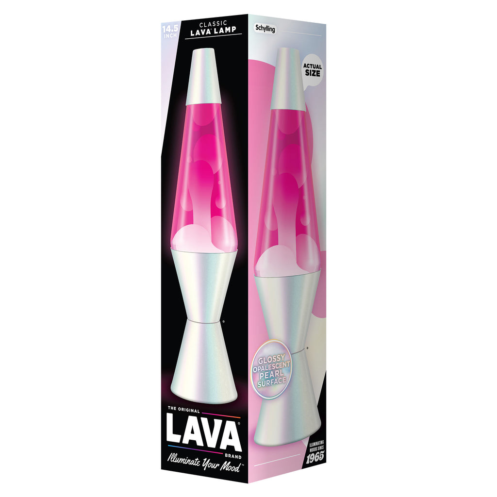 14.5" Lava Lamp Opalescent Pearl