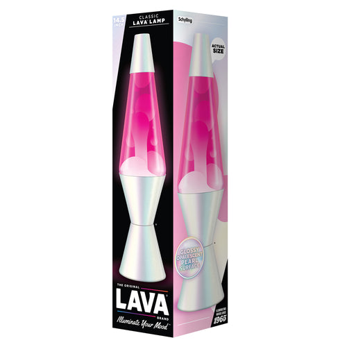 14.5" Lava Lamp Opalescent Pearl