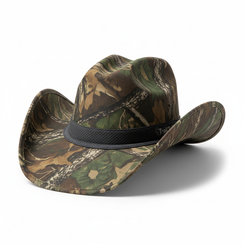 Camo Print Outdoor Cowboy Hat