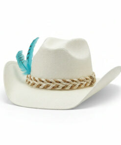 White Straw Cowboy Hat