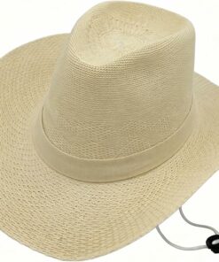Beige Wide Brim Cowboy Hat CL35
