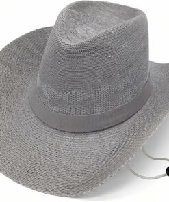 Gray Wide Brim Cowgirl Hat CL33