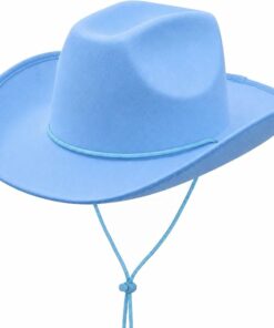 Blue Plain Felt Cowboy Hat CL55