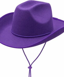 Purple Plain Felt Cowboy Hat CL57