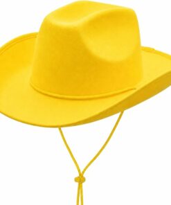 Yellow Plain Felt Cowboy Hat CL56