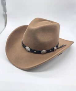 Camel Wool Felt Gambler Hat CL104