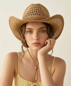 Boho Straw Cowboy Sun Hat CL78
